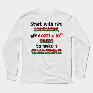 Avogadro recipe Long Sleeve T-Shirt